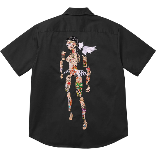 Supreme Aoi Cyborg S/S Work Black Shirt