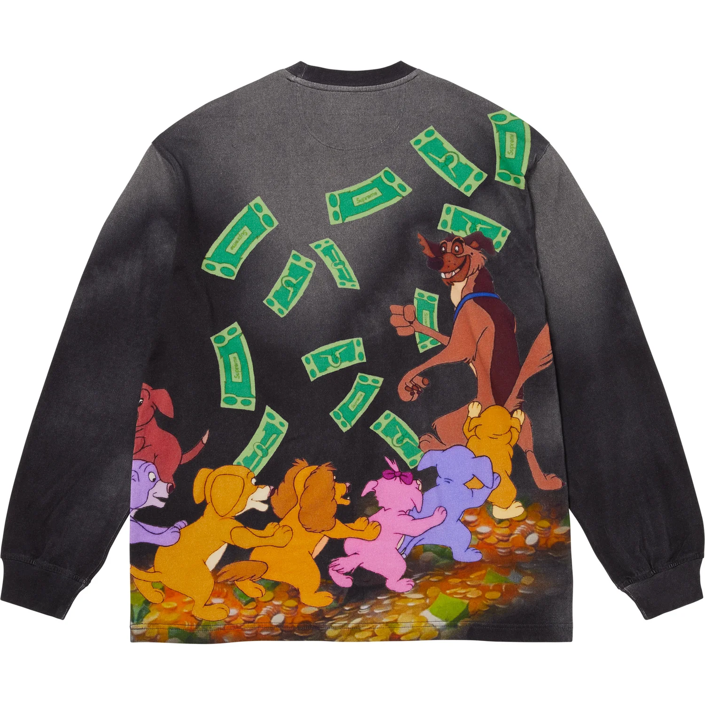 Supreme x All Dogs Go To Heaven Black L/S Top
