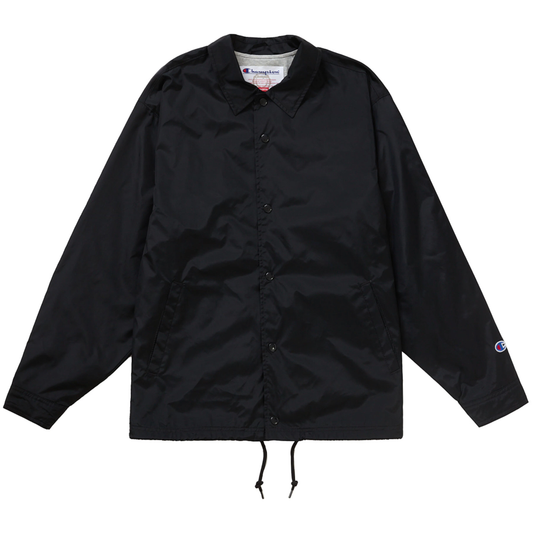 Supreme x Champion Black Coaches Jacket