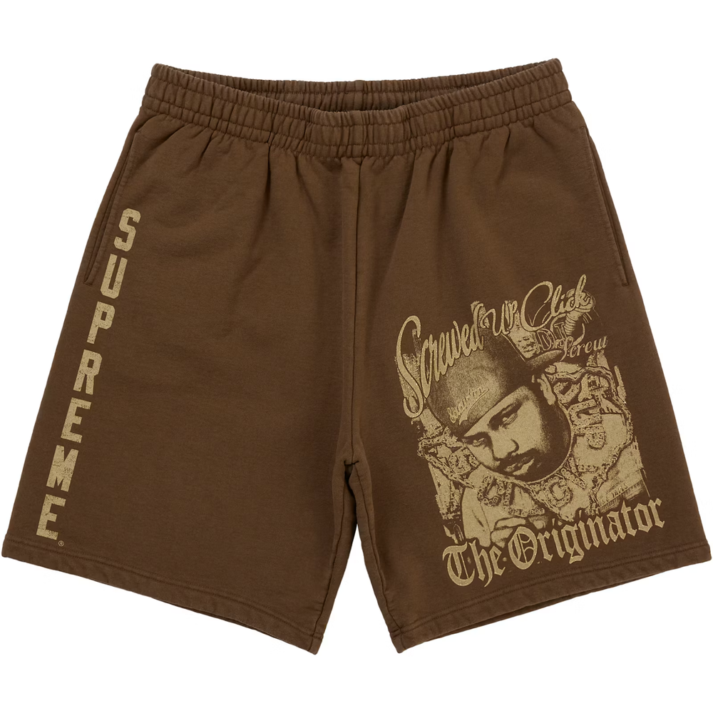 Supreme DJ Screw Dusty Brown Sweatshort