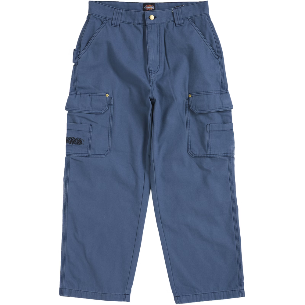 Supreme x Dickies Flannel Lined Blue Cargo Pants