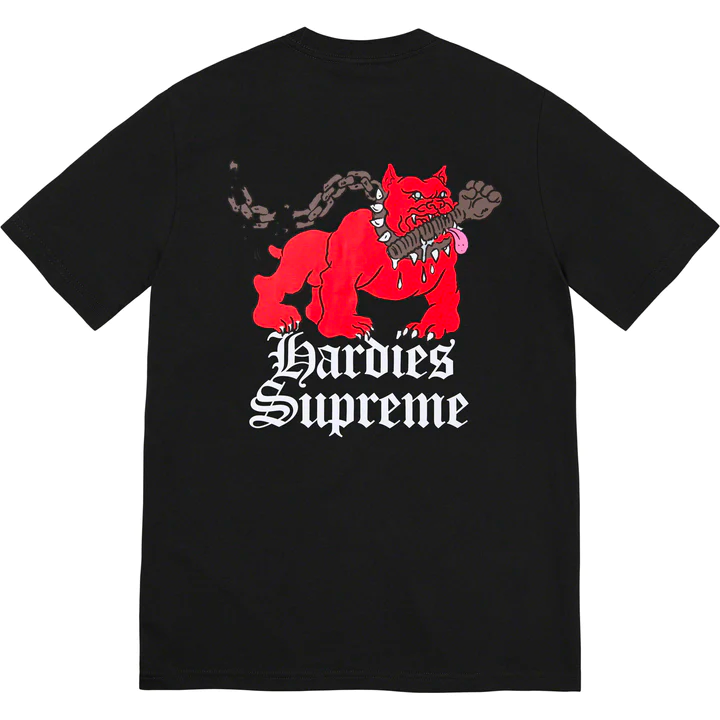 Supreme x Hardies Dog Black Tee