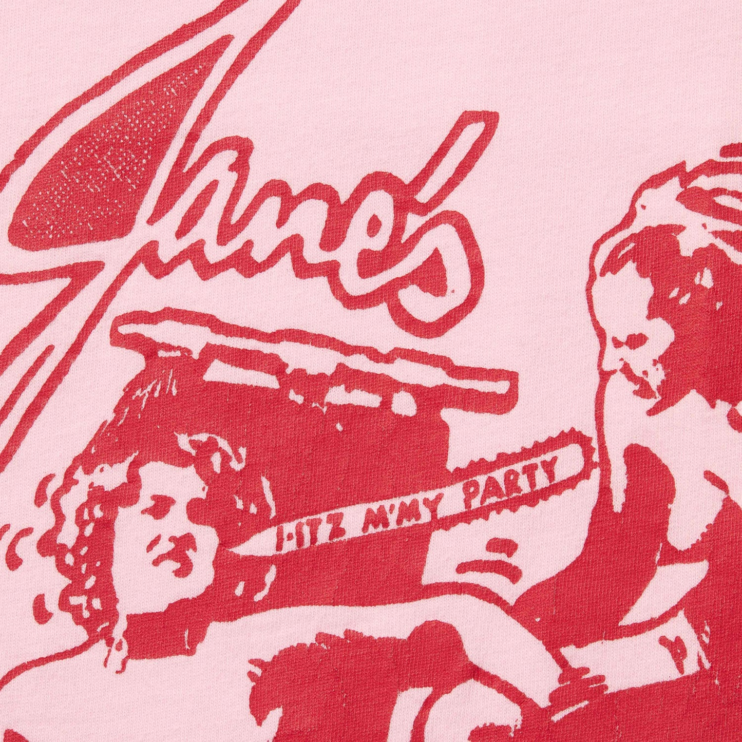 Janes Addiction Ringer Pink Tee