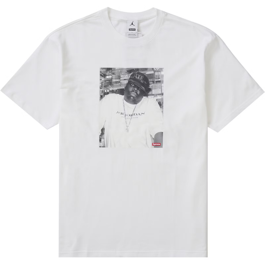 Supreme x Jordan Biggie White Tee