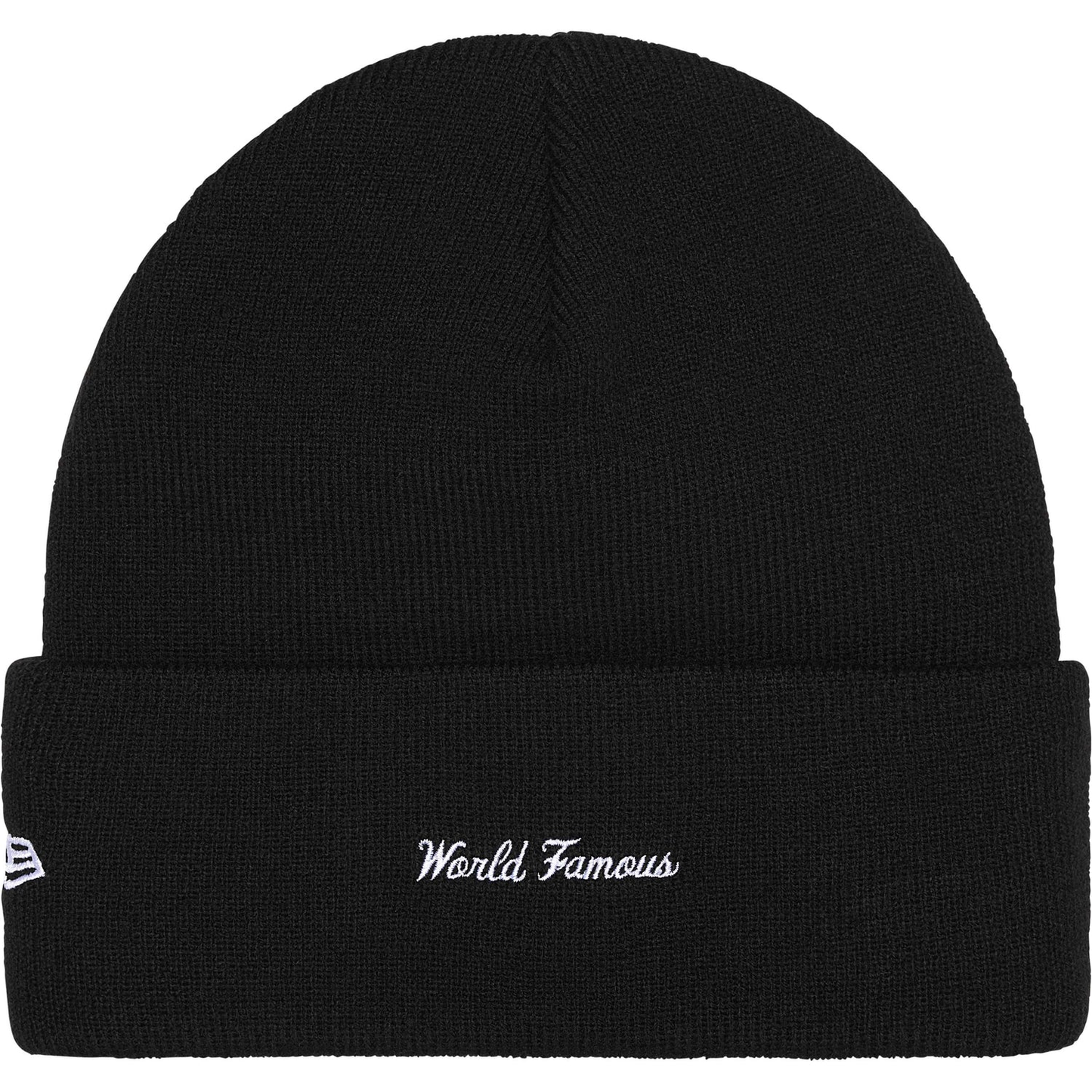 Supreme x New Era Box Logo Black Beanie