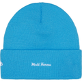 Supreme x New Era Box Logo Cyan Beanie
