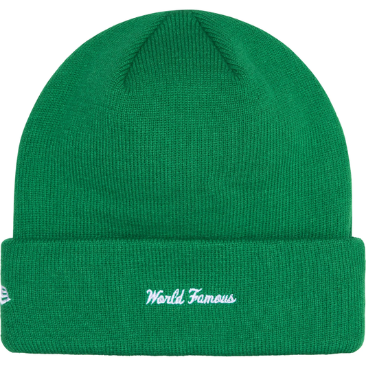 Supreme x New Era Box Logo Green Beanie