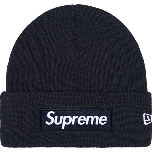 Supreme x New Era Box Logo Navy Beanie