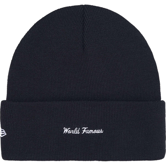 Supreme x New Era Box Logo Navy Beanie