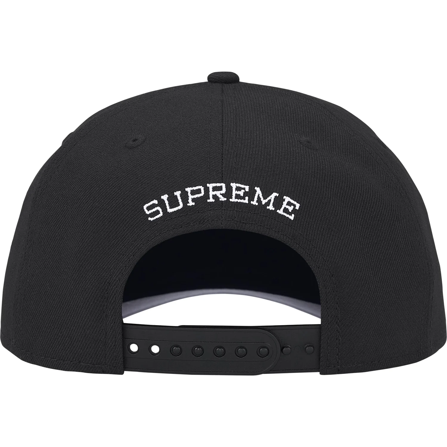 Supreme Gothic Outline Adjustable New Era Black Cap