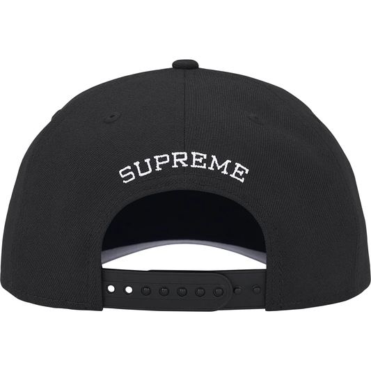 Supreme Gothic Outline Adjustable New Era Black Cap