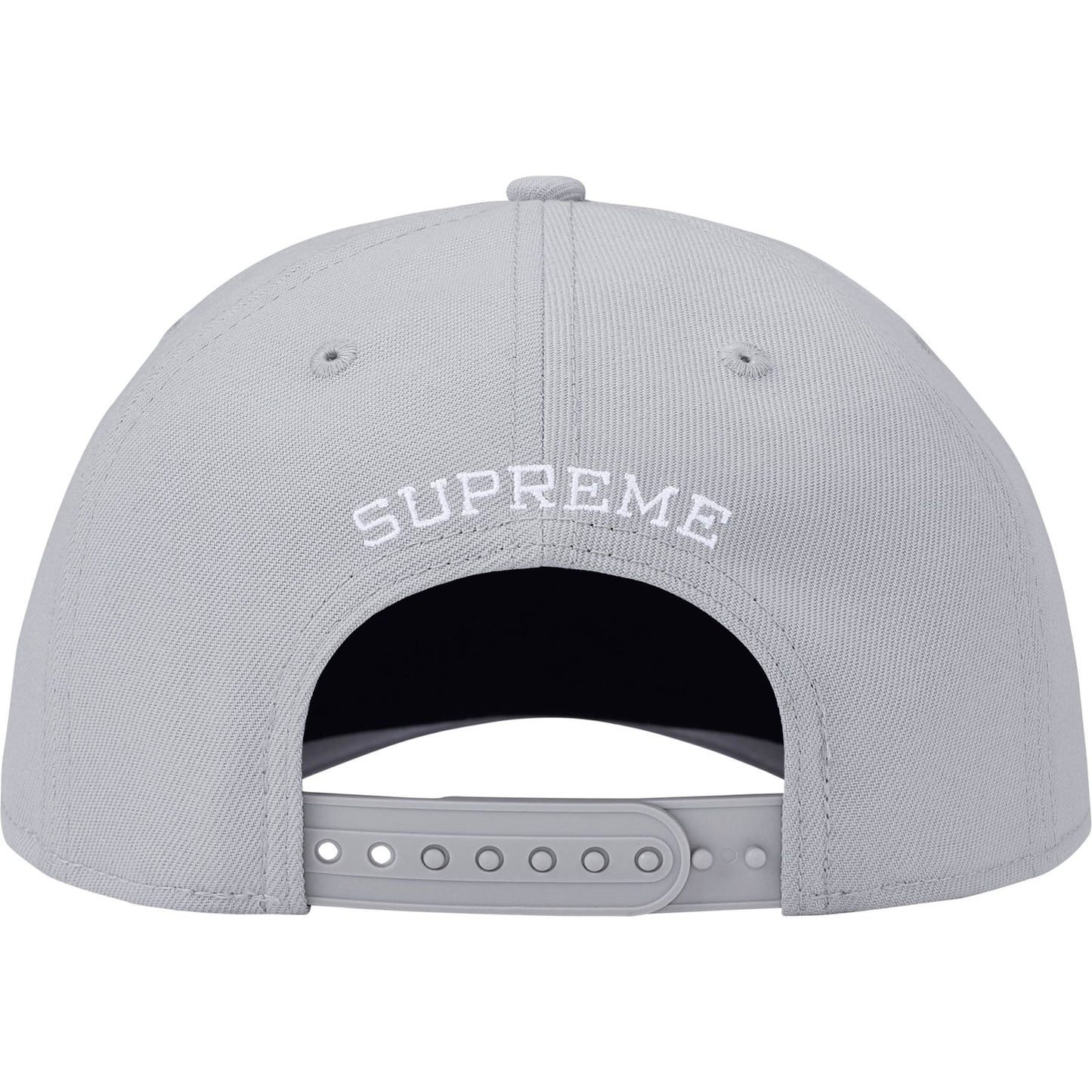 Supreme Gothic Outline Adjustable New Era Grey Cap