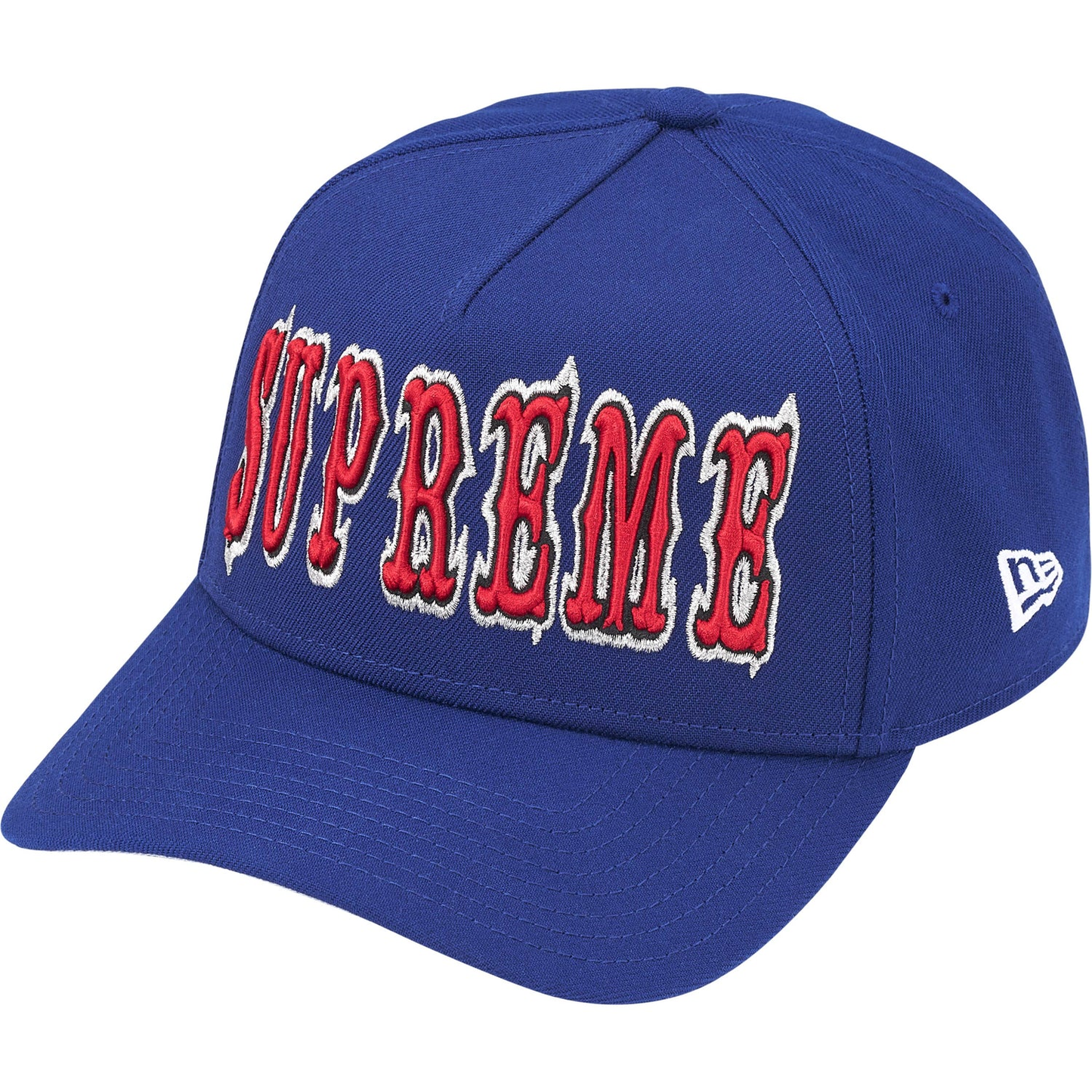 Supreme Gothic Outline Adjustable New Era Navy Cap