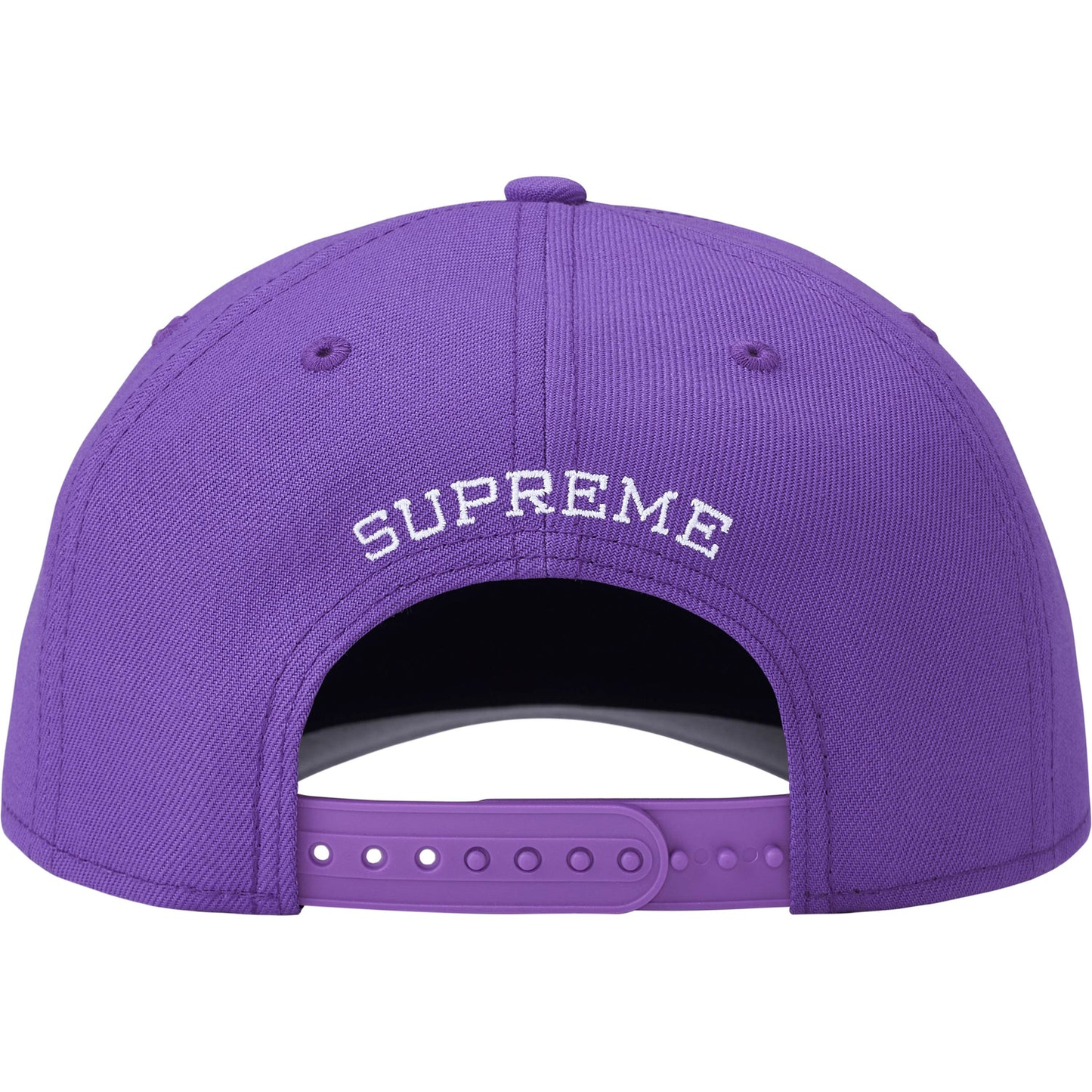 Supreme Gothic Outline Adjustable New Era Purple Cap