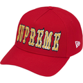Supreme Gothic Outline Adjustable New Era Red Cap