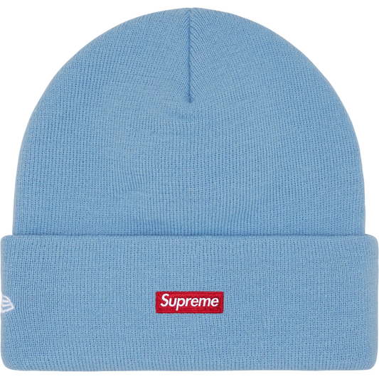 Supreme x New Era Old English Light Blue Beanie