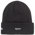 Supreme x New Era S Logo Black Beanie