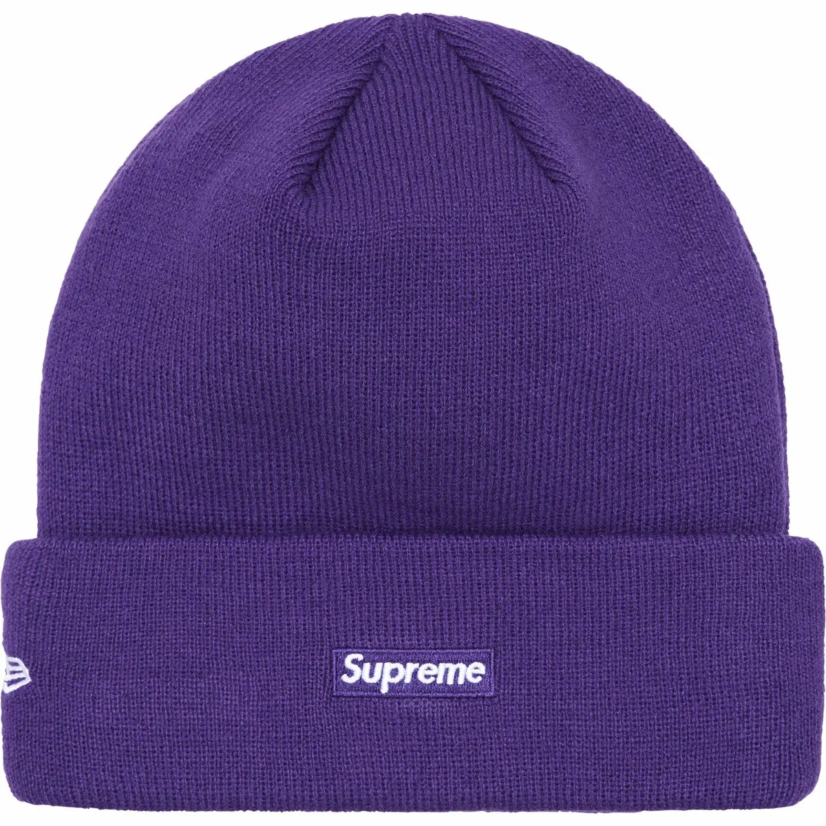 Supreme x New Era Script Purple Beanie