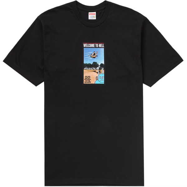 Supreme x Toy Machine Welcome To Hell Black Tee