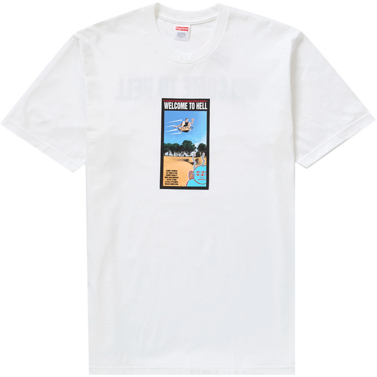 Supreme x Toy Machine Welcome To Hell White Tee