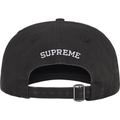 Supreme Pigment Coated S-Logo Black 6-Panel Hat