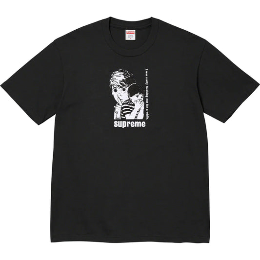 Supreme Freaking Out Black Tee