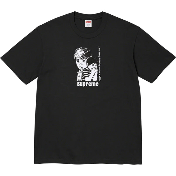 Supreme Freaking Out Black Tee
