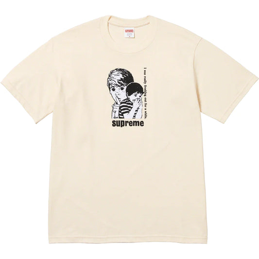 Supreme Freaking Out Natural Tee