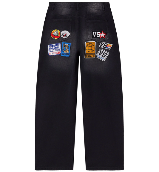 Vale 1980's Black Painters Pants