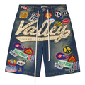 Vale 1980s Mid Wash Denim Shorts