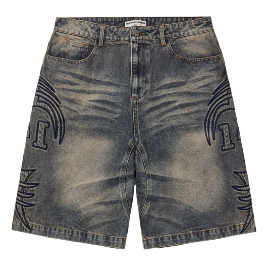 Vale Armor Washed Indigo Denim Shorts