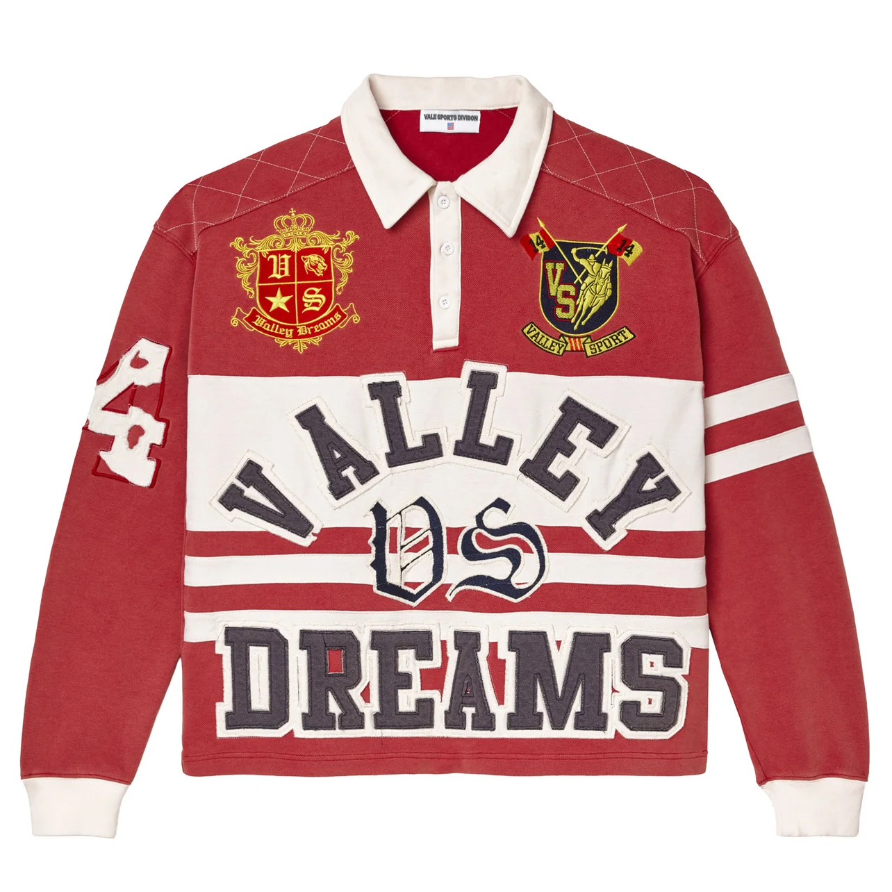 Vale Dreams Red Rugby Shirt