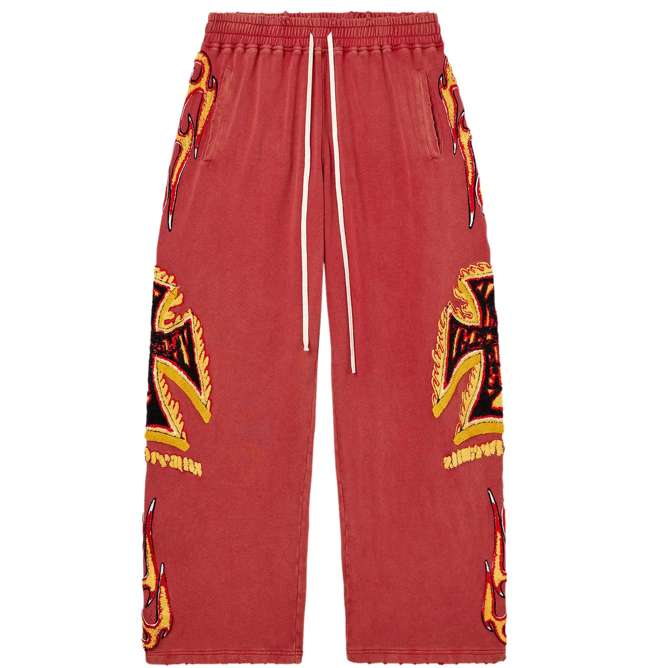 Vale La Flare Red Sweatpants