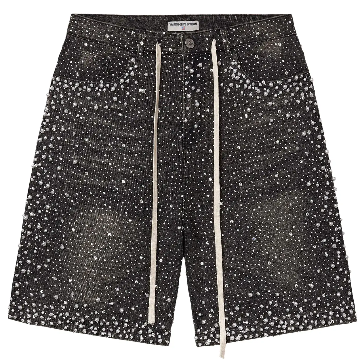 Vale Rainstorm Black Denim Shorts