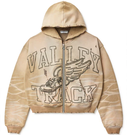 Vale Sand Garden Zip Up Hoodie