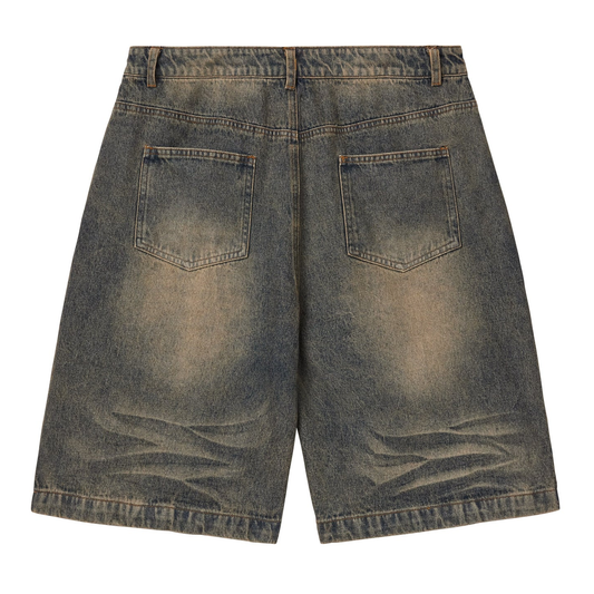 Vale Skittles Rhinestone Denim Shorts