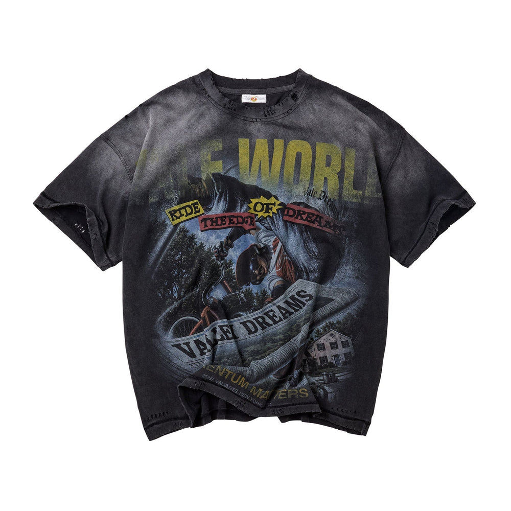 Vale Forever Newspaper Black Tee