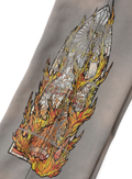 Who Decides War Flame Glass Faded Grey Sweatpants