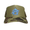 WyCo Anarchy Blue Camo Trucker Hat
