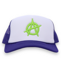 WyCo Vintage Purple Green Trucker Hat