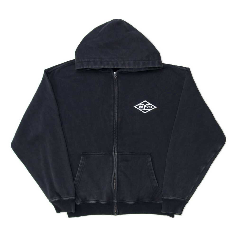 WyCo Clipboard Vintage Black Zip Hoodie