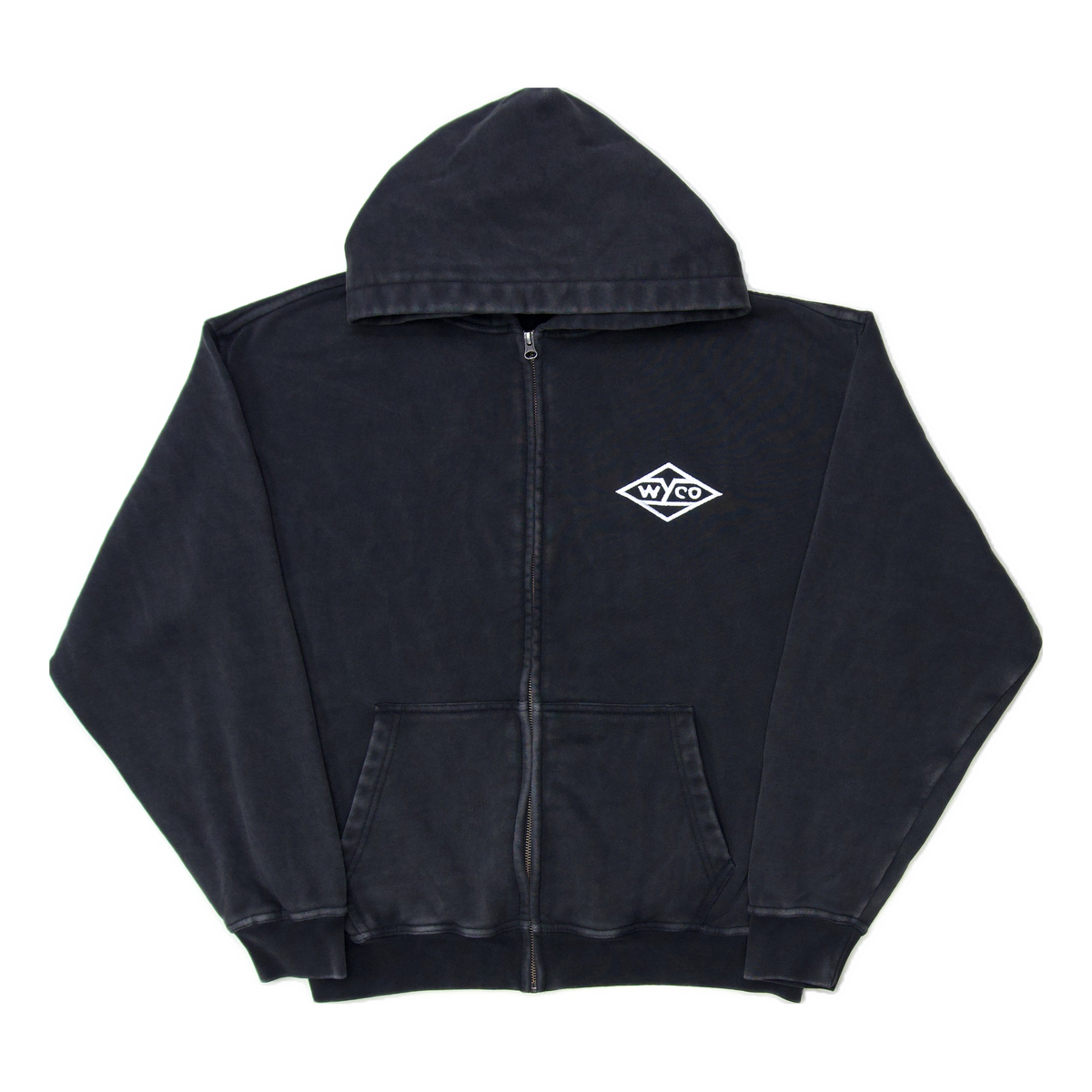 WyCo Clipboard Vintage Black Zip Hoodie