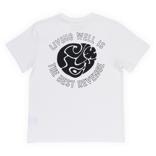 WyCo Vintage Living Well White Tee