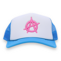 WyCo Vintage Blue Pink Trucker Hat