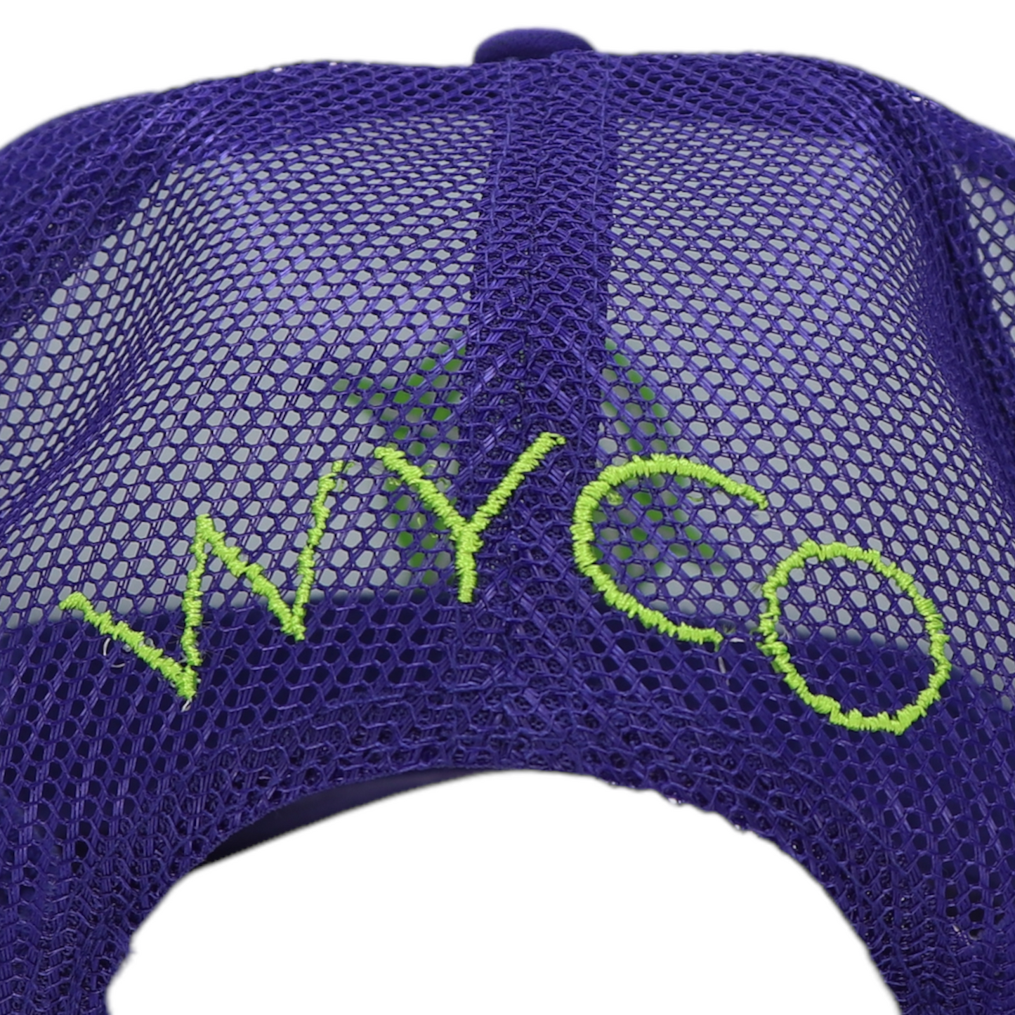 WyCo Vintage Purple Green Trucker Hat