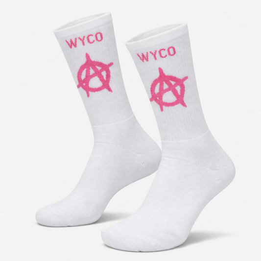 WyCo Vintage Pink Anarchy Socks