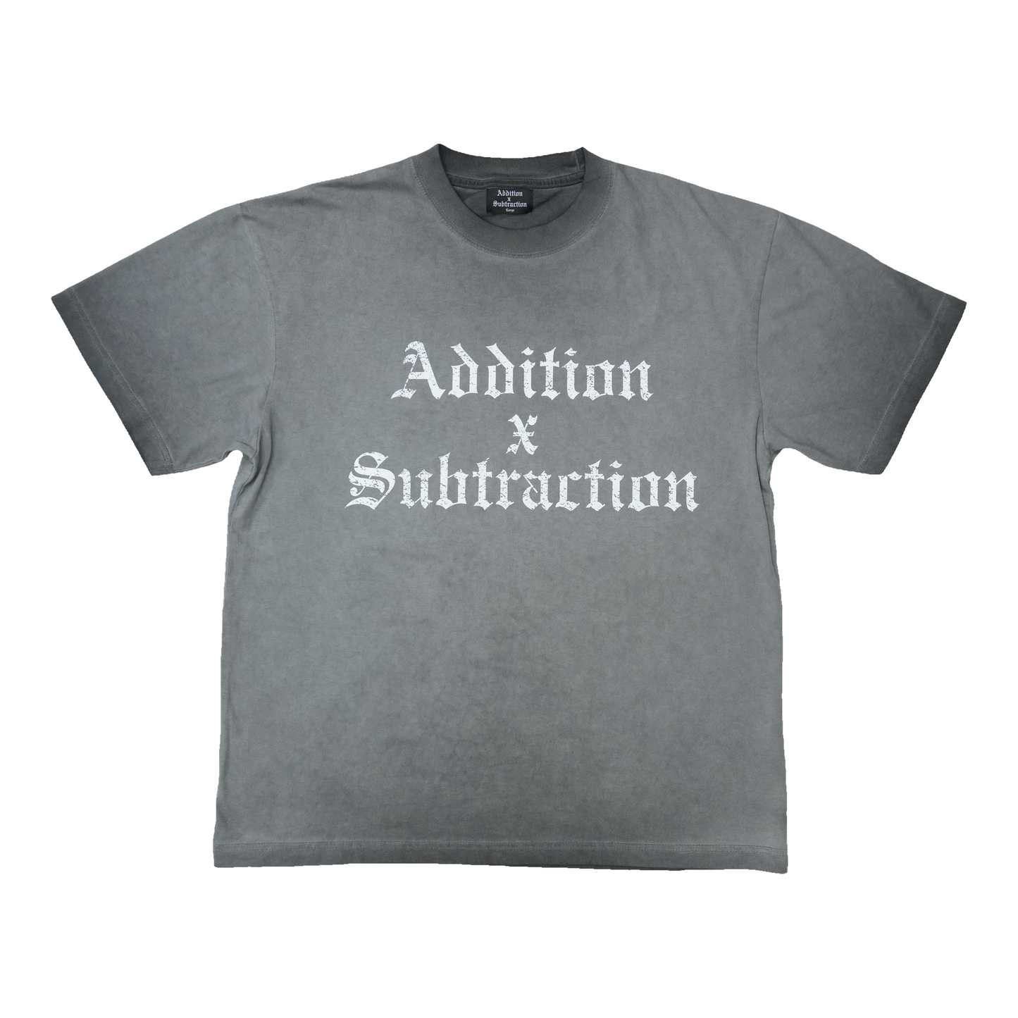 Addition by Subtraction Vintage Wash Black Tee