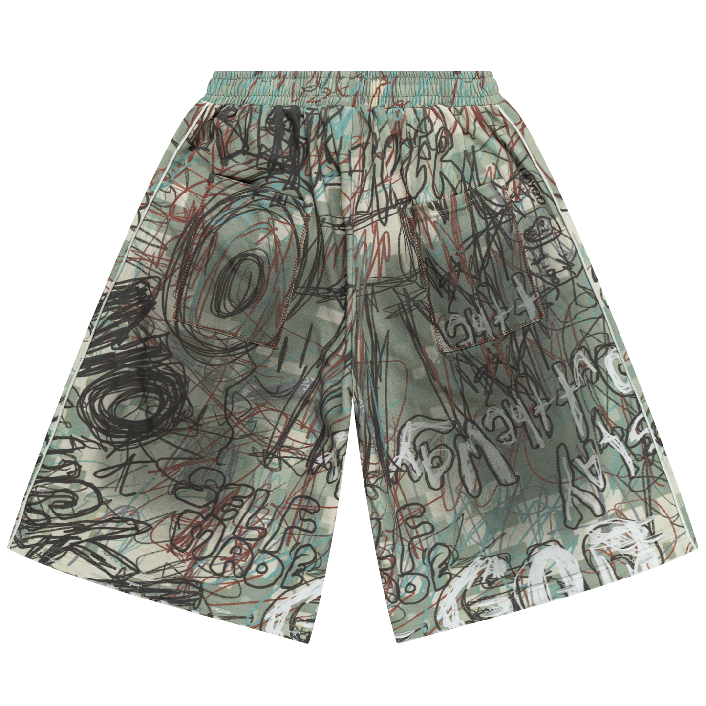 OTW Graffiti Green Sweatshorts