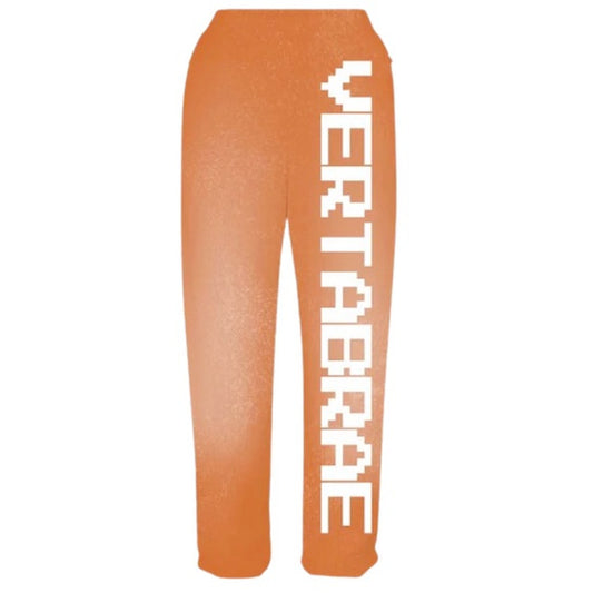 Vertabrae C-2 Washed Orange & White Sweatpants