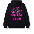 Anti Social Social Club Bubblegum Black Large Hoodie
